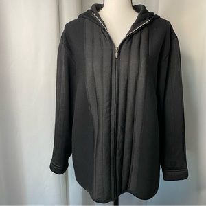 Gianni Versace vintage hooded jacket, great condition, black, size 12